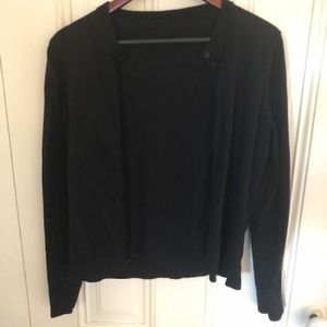 J Crew Cardigan (black medium)